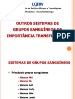 Outros Sistemas de Grupos Sanguineos