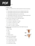 Soal UH 2 Biologi Kelas XI