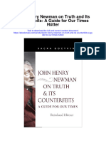 John Henry Newman On Truth and Its Counterfeits A Guide For Our Times Hutter Full Chapter