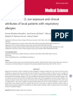 Serum vitamin D, sun exposure and clinical attributes of local patients with respiratory allergies