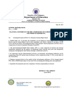 School Memo On Planning Conference On Composition of SPT