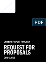 United by Sport RFP Guidelines