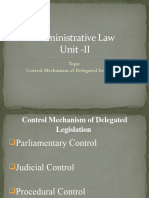 Administrative Law, Control Mechanism