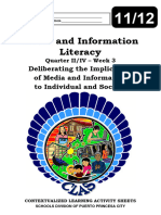 ACADEMICS 1112 MIL Q2Q4 CLAS3 Deliberating The Implication of Media and Information To Individual and Society v2 For QA Liezl Arosio