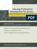 Continuing Professional Development For Nurses (Student'sCopy)