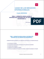 Tema 1.NORMATIVA REGULADORA E INFORMACIÓN CONTABLE DE LOS GRUPOS DE SOCIEDADES (I) 