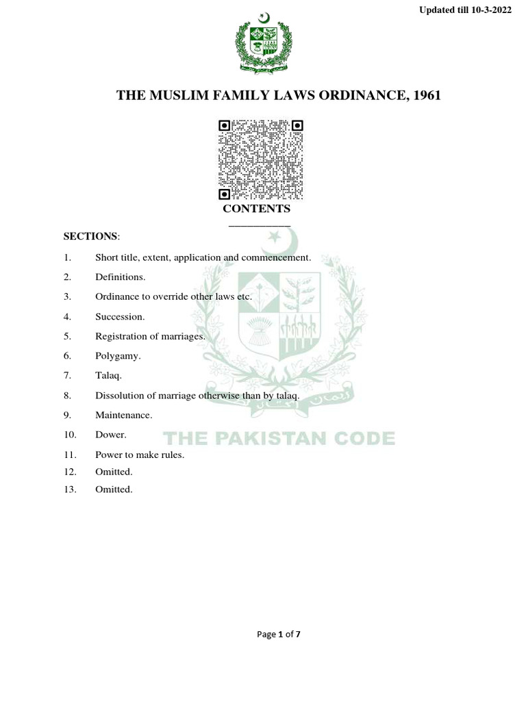 Muslim Family Law | PDF | Marriage | Sharia