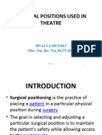 Positions Used in Surgery B.M