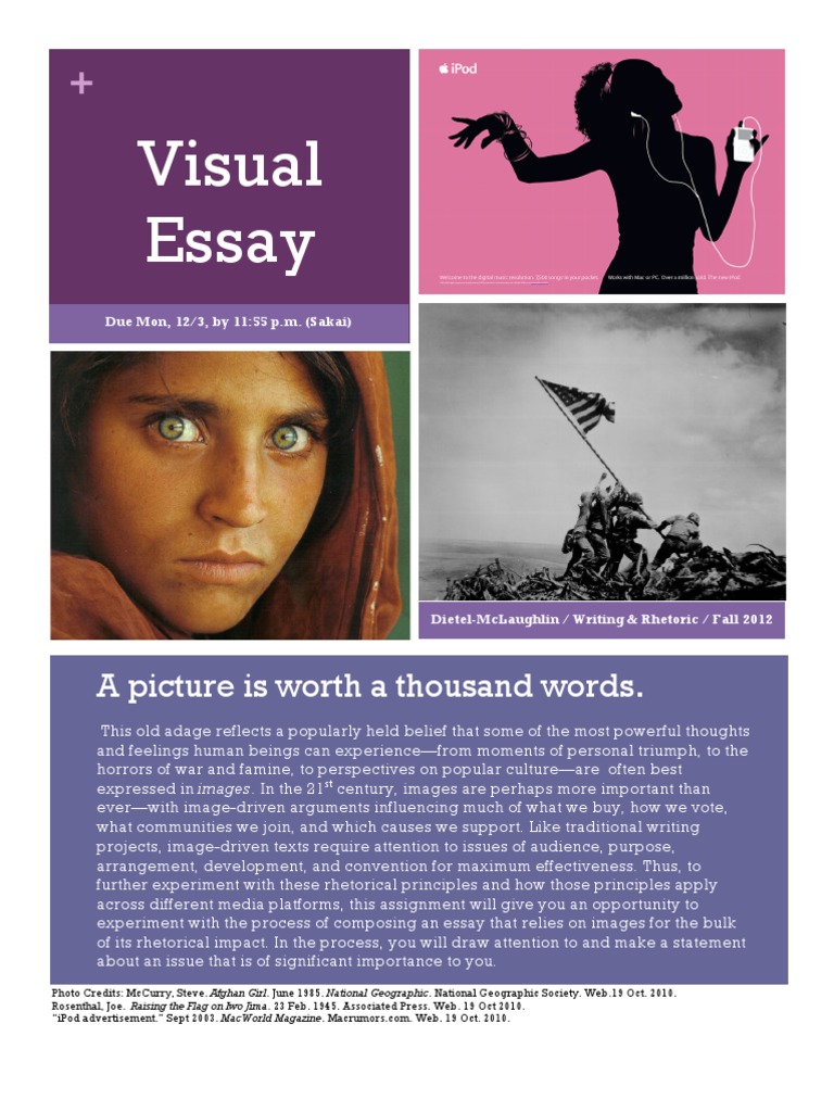 how to do a visual essay
