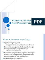 STATISTIK PARAMETRIK and NON PARAMETRIK