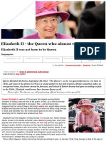 Elizabeth II - The Queen Who Almost Wasn't - Advanced English