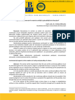 1, 2024, 16. Cristian Mitrache - Aspecte Controversate in Materia Unitatii Si Pluralitatii de Infractiuni