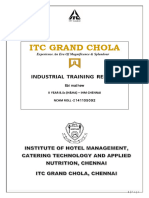 Itc Grand Chola Iet Report