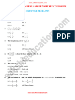 Complex Numbers de Moivre Theorem