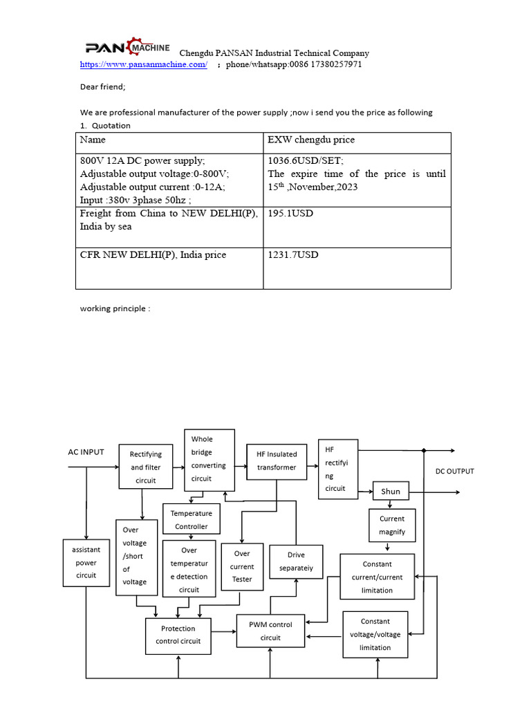 DC Power Supply 11-6 Price WITH FROM PETER | PDF | Power Supply | Rectifier