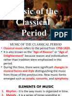Music of Classical Period Lecture