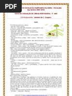 O Principezinho - teste de avaliação (blog 9 09-10)