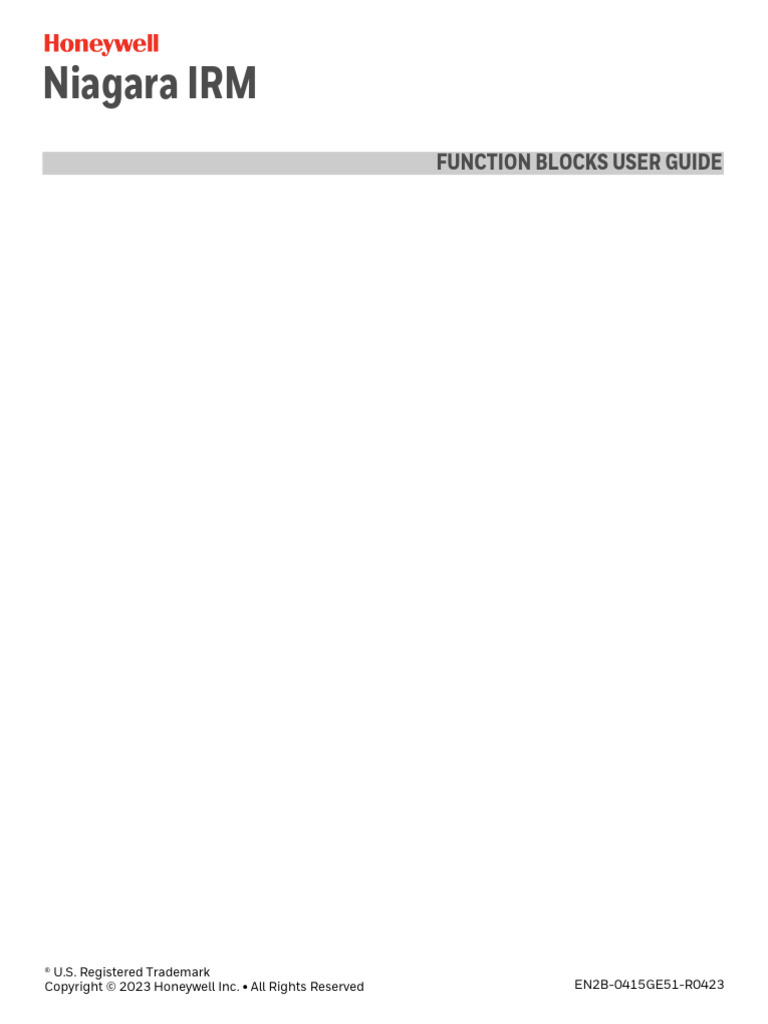 EN2B-0415-GE51 R0423 IRM Function Block User Guide | PDF | Parameter ...
