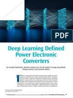 Deep Learning Defined Power Electronic Converters