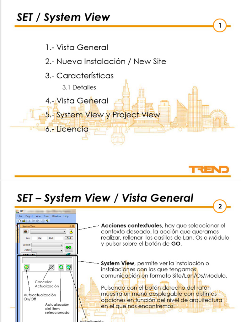Guía de Uso de SET System View | PDF | Ventana (informática) | Ciencias ...