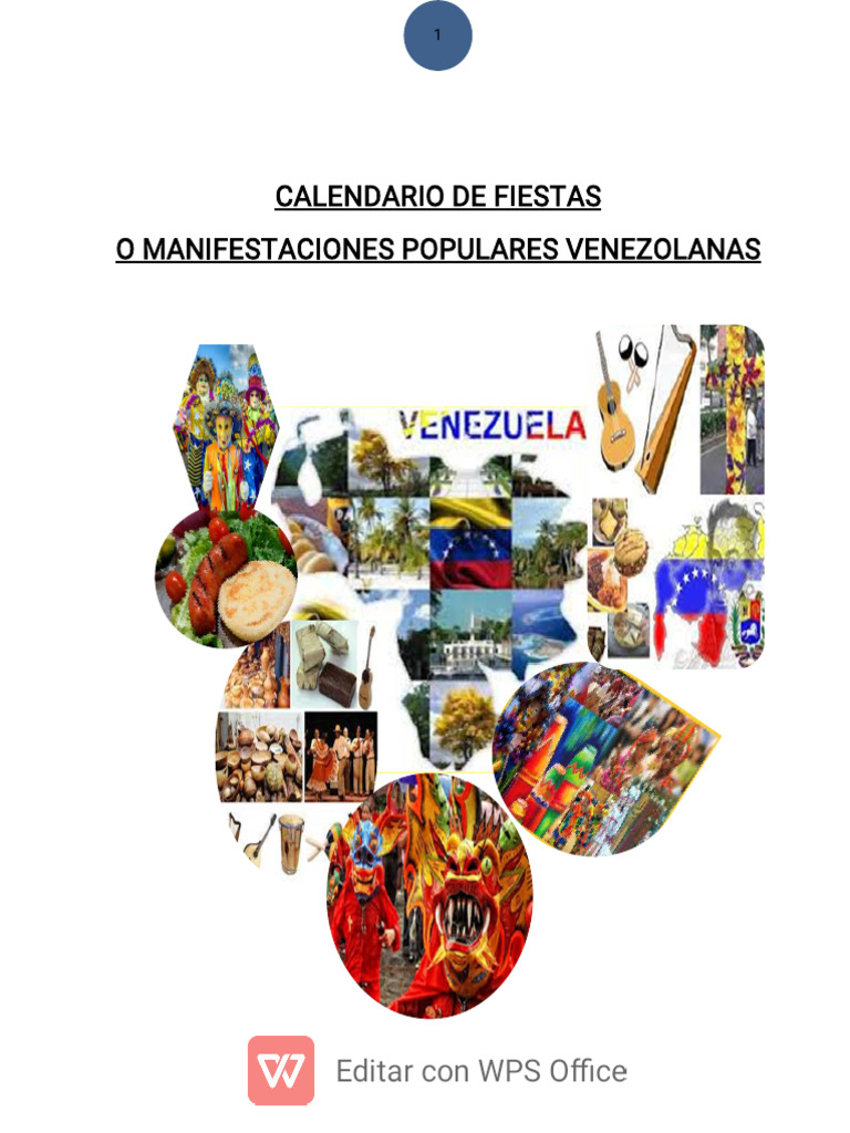 Calendario de Fiestas Tradicionales Venezolanas | PDF | Pascua de