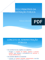 Conceito e Princípios Da Administração Pública