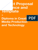 ual level 3 diploma in creative media production and technology project proposal guidance and template