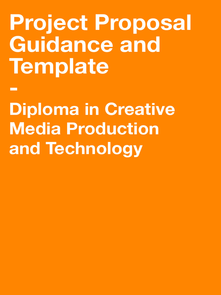 Creative Media Project Proposal Guide | PDF | Art