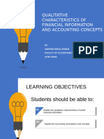 ACC117 Chapter 2 Qualitative Characteristics and A