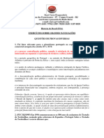 Exercício Grandes Navegações - Gabarito Comentado