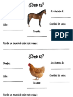 Fichas Descripcion Animales de La Granja
