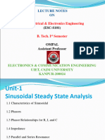 Basic Electrical & Electronics Engineering: Lecture Notes ON