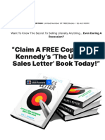 Landing Page of the Ultimate Sales Letter Book - Free Copy