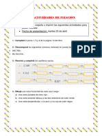 ACTIVIDADES DE FIJACIÓN - Matemática