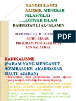 Wasatiyah Islam Vs Radikalisme Islam