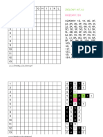 Zielony: 4F, 4J: Różowy: 5H