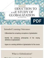 Introduction To The Study of Globalization