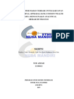 Pemilihan Perumahan Terbaik Untuk Karyawan Divisi Internal Appraisal Bank Common Wealth Jakarta Menggunakan Analytical Hierarchy Process