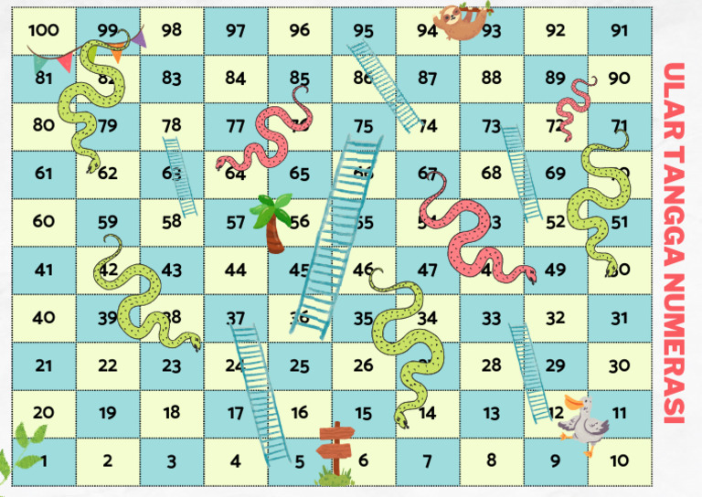 Snakes and Ladders Board Game A4_20240416_121357_0000 | PDF