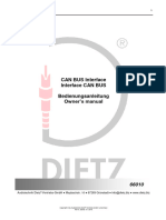 Dietz 61002A - CAN BUS Interface