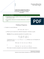 Solución Taller 2 - Ecuaciones Con Coeficientes Homogéneos