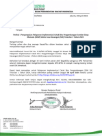 Surat DPP Ke DPD Perbarindo Selindo