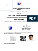 Floyd Anthony Leonidas Dayo: Basic Training