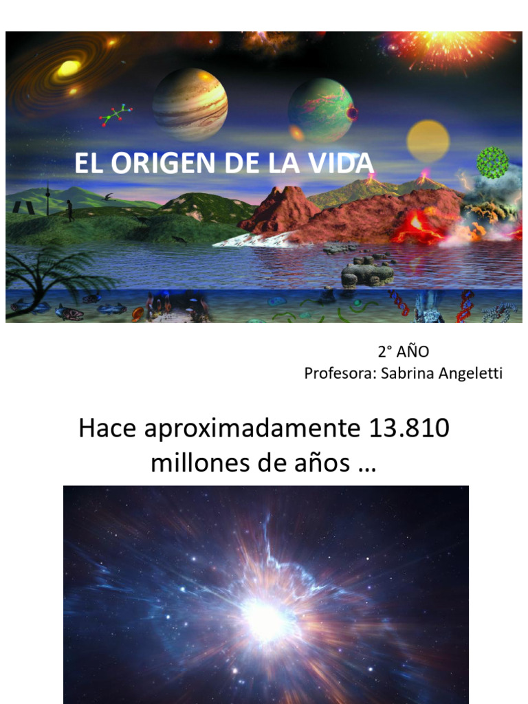 02 - Origen de La Vida | Descargar gratis PDF | Abiogénesis | Biología ...