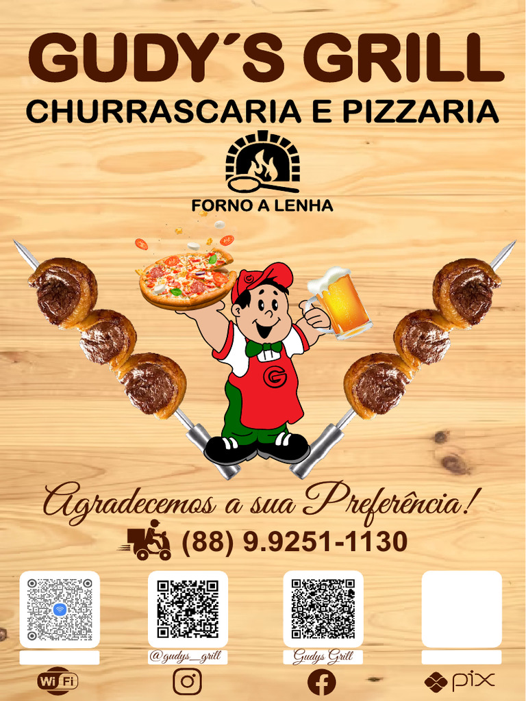 Gudys Grill Cardapio | PDF | Hambúrgueres | Pizza