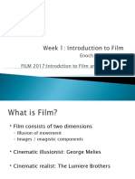 Week 1 - Introduction To Film