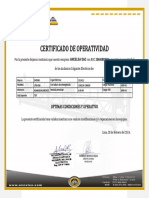 Certificado de Operatividad 3