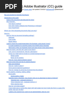 Raj Lab basic Adobe Illustrator (CC) guide