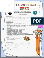 Lista de Utiles Quinto 2024