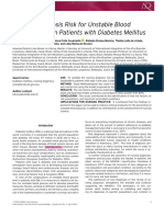 Nursing Diagnosis Risk For Unstable Blood Glucose Level in Patients With Diabetes Mellitus